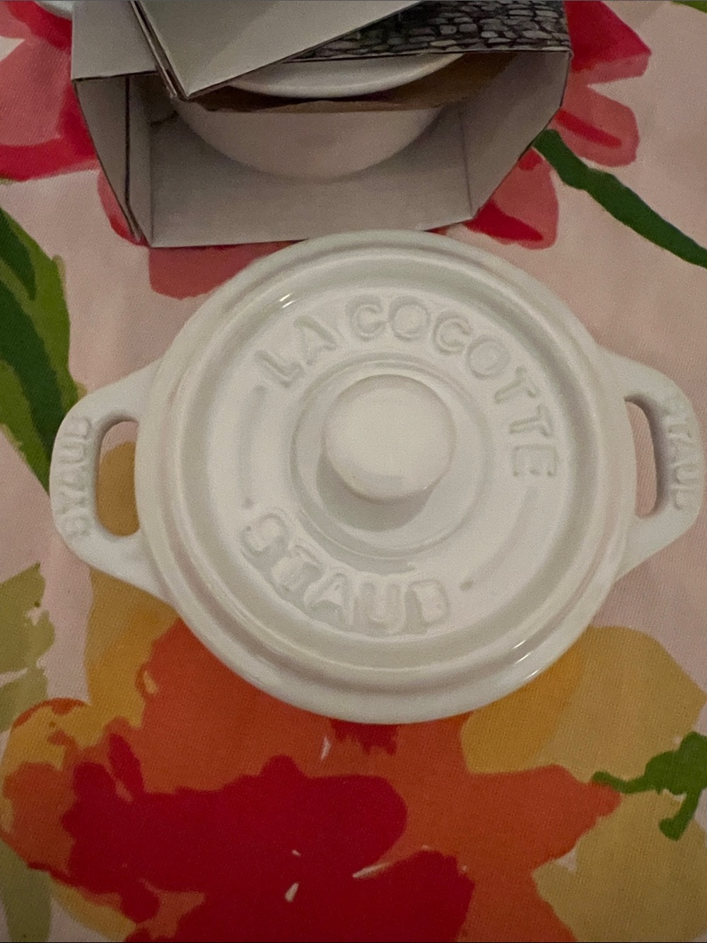Staub White Mini La Cocotte Covered Dish - Set of 4